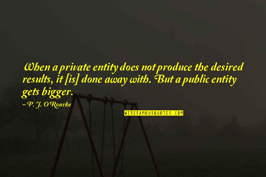 Cooperaci N Significado Quotes By P. J. O'Rourke: When a private entity does not produce the Cooperaci N Significado Quotes By P. J. O'Rourke: When a private entity does not produce the