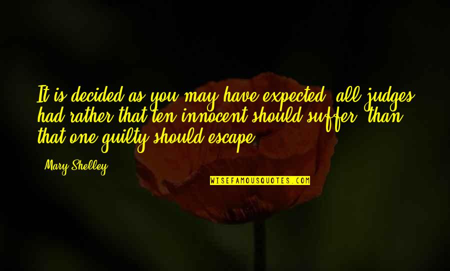 Copay Quotes By Mary Shelley: It is decided as you may have expected;