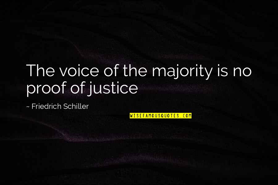 Copilarie Definitie Quotes By Friedrich Schiller: The voice of the majority is no proof