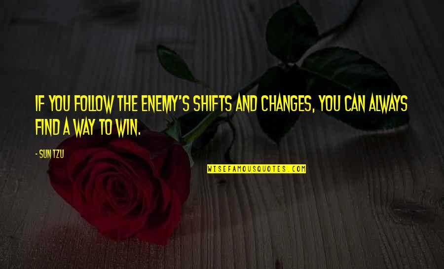 Coping Up With Problems Quotes By Sun Tzu: If you follow the enemy's shifts and changes,