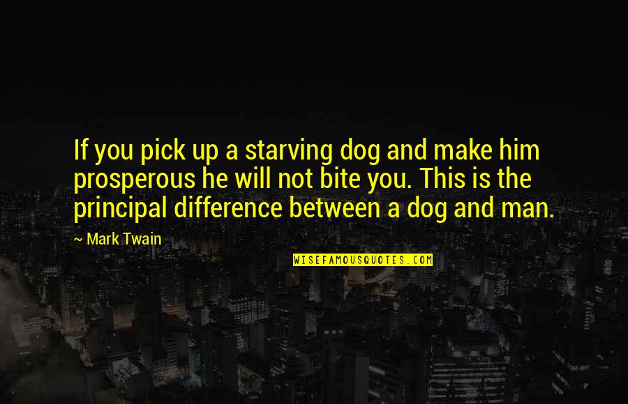 Copo Quotes By Mark Twain: If you pick up a starving dog and