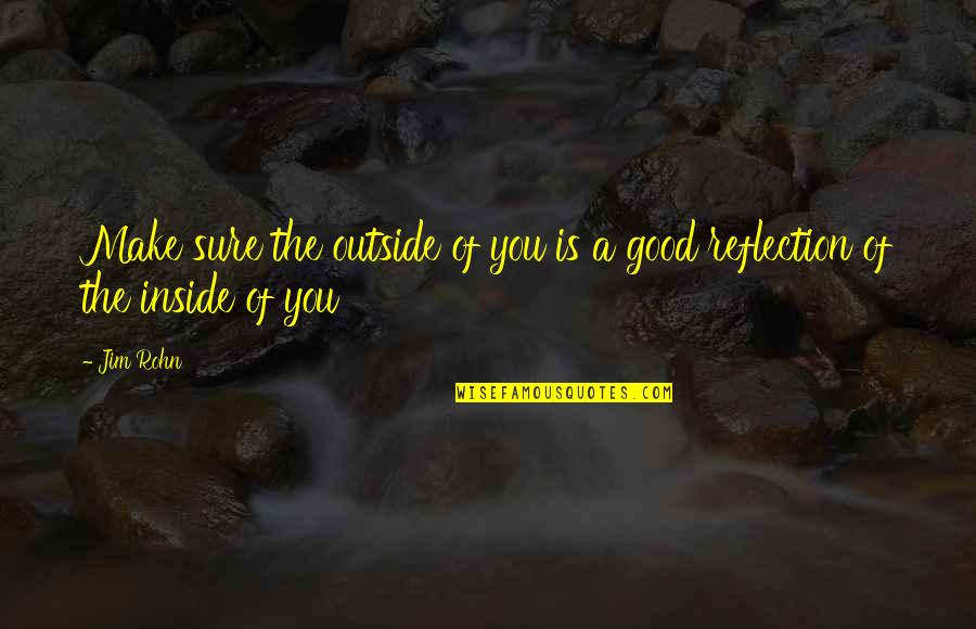 Coralie Jouhier Quotes By Jim Rohn: Make sure the outside of you is a
