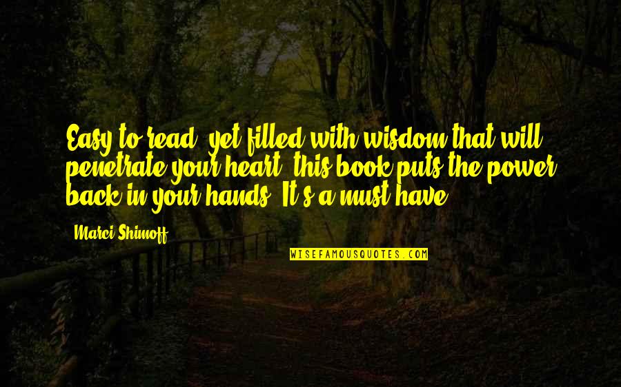 Cordialmente Carta Quotes By Marci Shimoff: Easy to read, yet filled with wisdom that