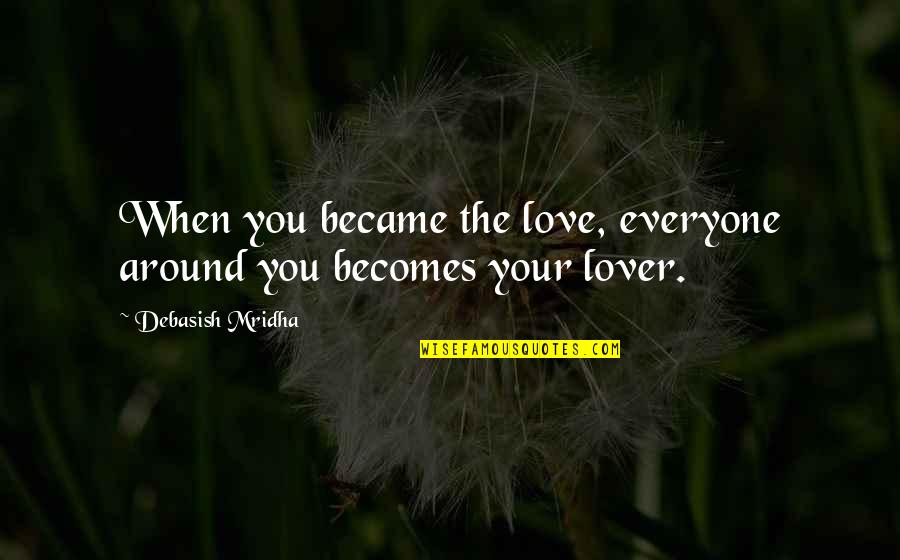 Cordiano Winery Quotes By Debasish Mridha: When you became the love, everyone around you Cordiano Winery Quotes By Debasish Mridha: When you became the love, everyone around you