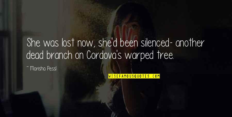 Cordova Quotes By Marisha Pessl: She was lost now, she'd been silenced- another