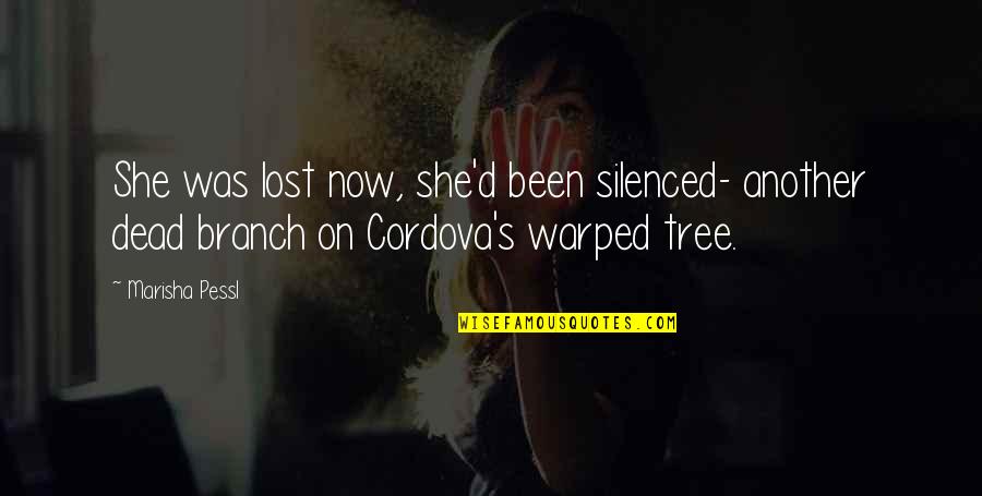 Cordova's Quotes By Marisha Pessl: She was lost now, she'd been silenced- another