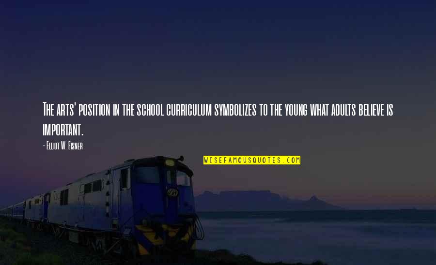 Corigliano The Ghosts Quotes By Elliot W. Eisner: The arts' position in the school curriculum symbolizes