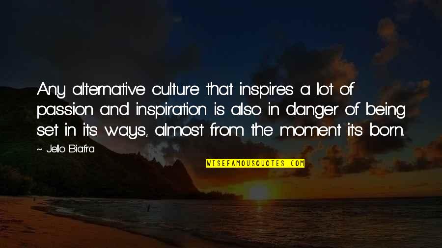 Corner Nooks Quotes By Jello Biafra: Any alternative culture that inspires a lot of Corner Nooks Quotes By Jello Biafra: Any alternative culture that inspires a lot of