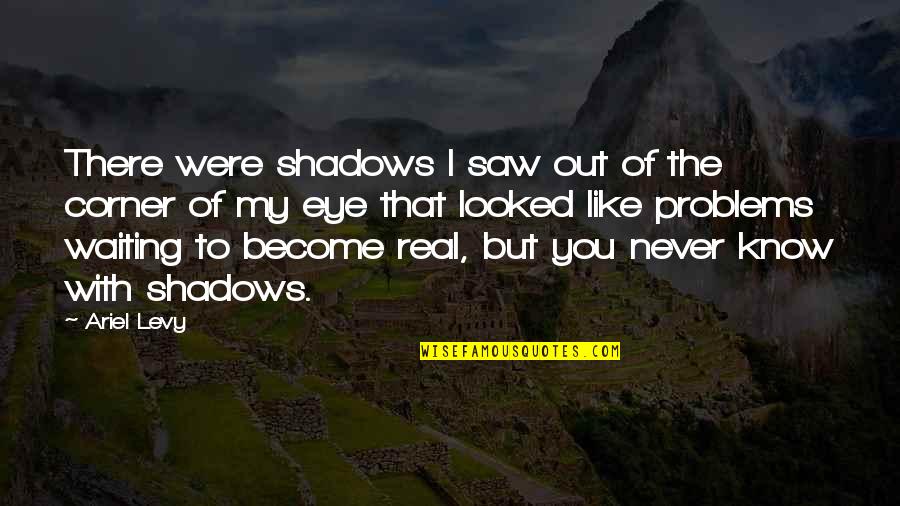Corner Of Eye Quotes By Ariel Levy: There were shadows I saw out of the