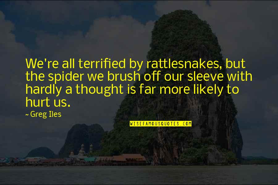 Coronation Night Quotes By Greg Iles: We're all terrified by rattlesnakes, but the spider