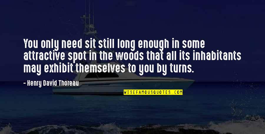 Corrado For Sale Quotes By Henry David Thoreau: You only need sit still long enough in Corrado For Sale Quotes By Henry David Thoreau: You only need sit still long enough in