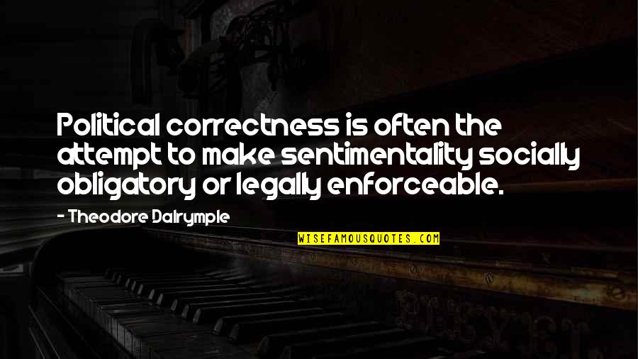 Correctness Quotes By Theodore Dalrymple: Political correctness is often the attempt to make