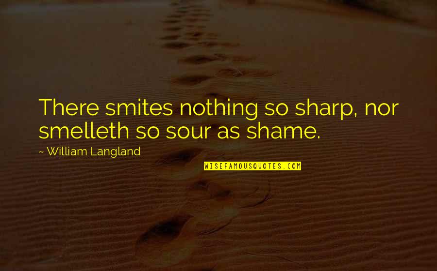 Corregir La Pantalla Quotes By William Langland: There smites nothing so sharp, nor smelleth so Corregir La Pantalla Quotes By William Langland: There smites nothing so sharp, nor smelleth so