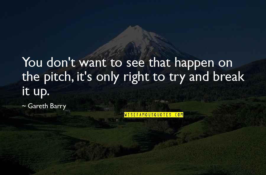 Corregir Oraciones Quotes By Gareth Barry: You don't want to see that happen on
