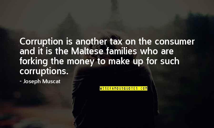 Corruption And Money Quotes By Joseph Muscat: Corruption is another tax on the consumer and