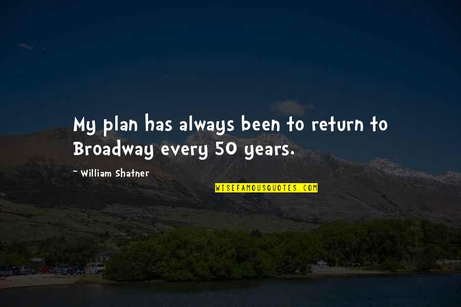 Corruption By Anna Hazare Quotes By William Shatner: My plan has always been to return to