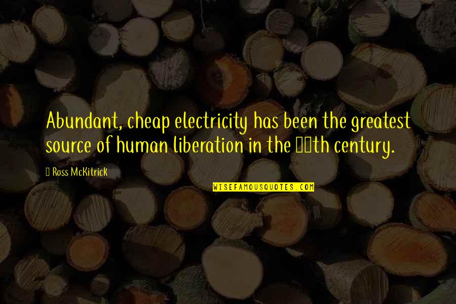 Corselet Egyptian Quotes By Ross McKitrick: Abundant, cheap electricity has been the greatest source