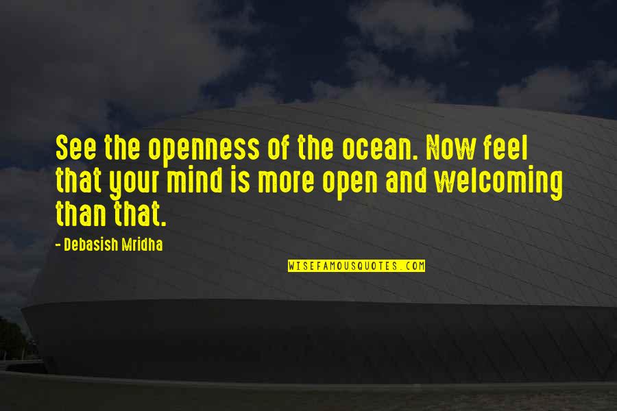 Cortopassi Aquatics Quotes By Debasish Mridha: See the openness of the ocean. Now feel