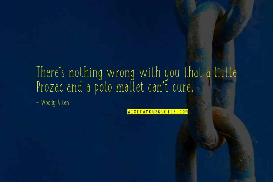 Corvina En Quotes By Woody Allen: There's nothing wrong with you that a little
