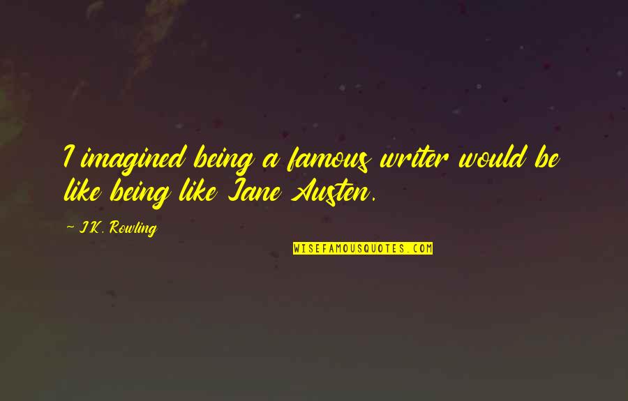 Corvos Combat Quotes By J.K. Rowling: I imagined being a famous writer would be