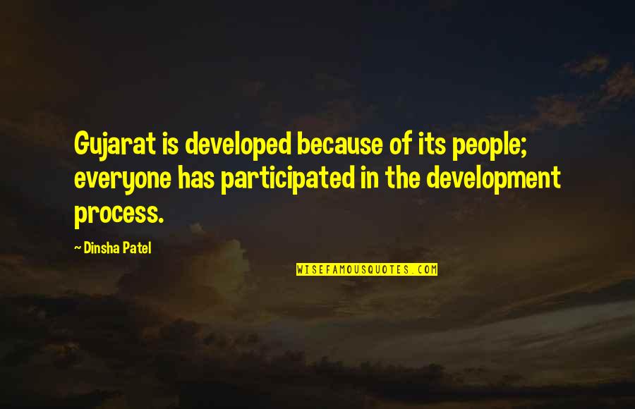 Cosela Quotes By Dinsha Patel: Gujarat is developed because of its people; everyone Cosela Quotes By Dinsha Patel: Gujarat is developed because of its people; everyone
