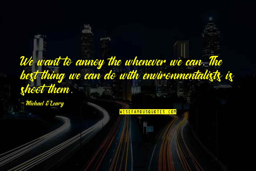 Coshp Quotes By Michael O'Leary: We want to annoy the whenever we can.