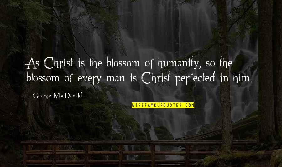 Cosmo Love Quotes By George MacDonald: As Christ is the blossom of humanity, so