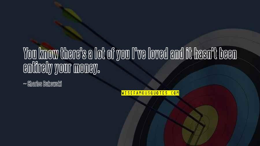 Cost And Effects Quotes By Charles Bukowski: You know there's a lot of you I've