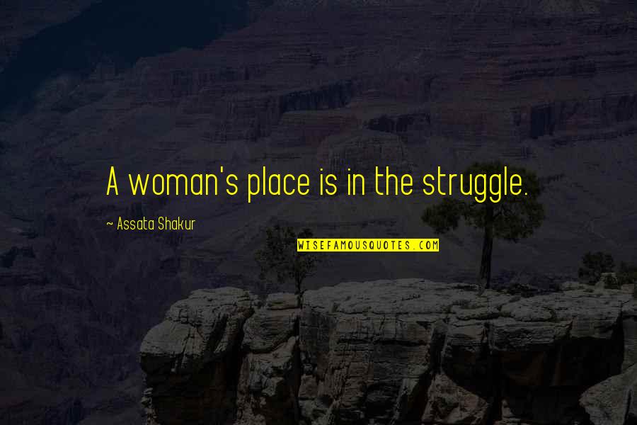 Costless Turlock Quotes By Assata Shakur: A woman's place is in the struggle.