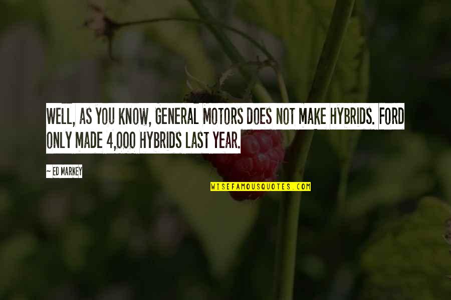 Costliest Car Quotes By Ed Markey: Well, as you know, General Motors does not Costliest Car Quotes By Ed Markey: Well, as you know, General Motors does not