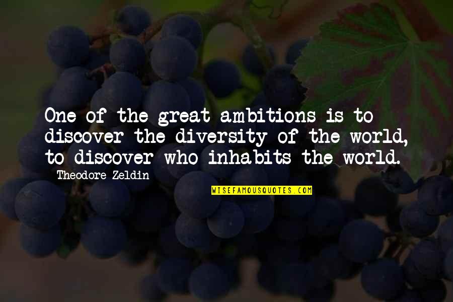 Costurero Animado Quotes By Theodore Zeldin: One of the great ambitions is to discover