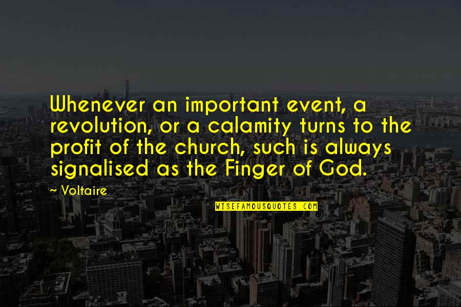 Cotillard Imdb Quotes By Voltaire: Whenever an important event, a revolution, or a