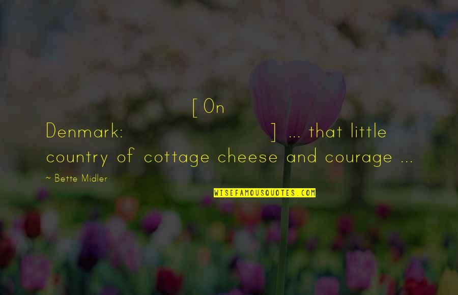Cottage Country Quotes By Bette Midler: [On Denmark:] ... that little country of cottage