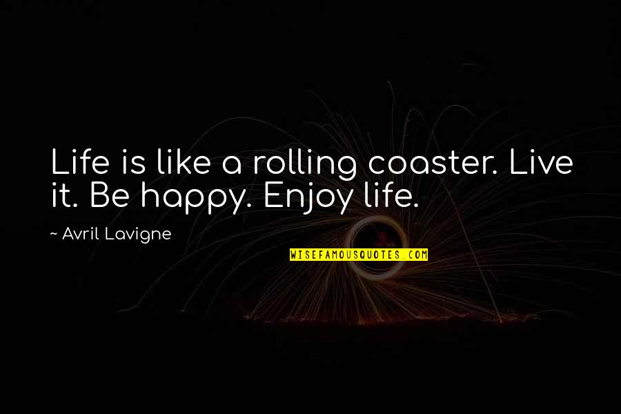 Could Ve Would Ve Should Ve Quotes By Avril Lavigne: Life is like a rolling coaster. Live it.