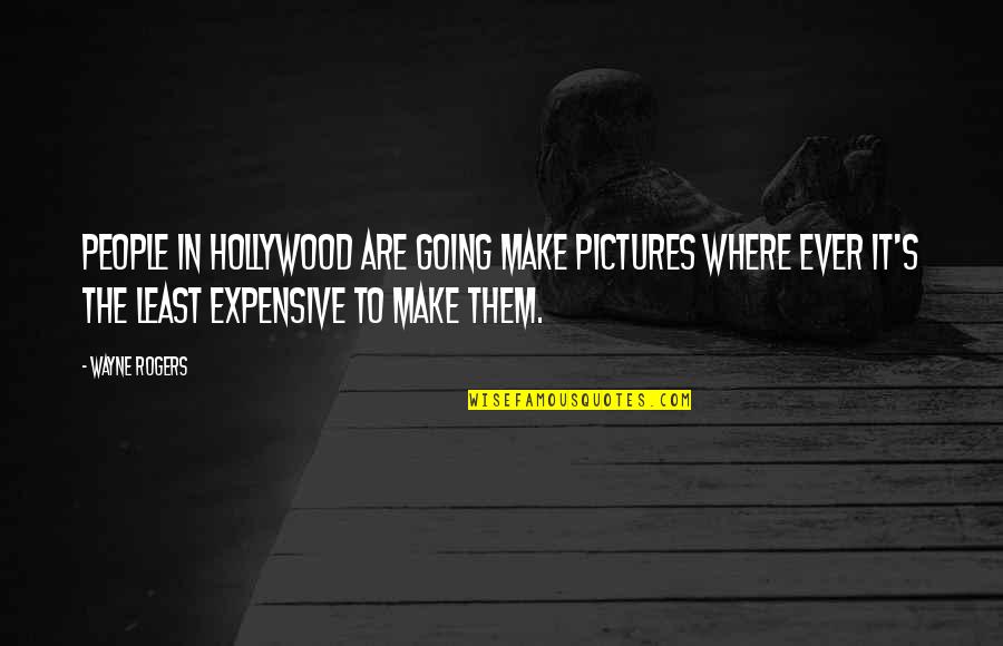 Couldnt Lead Quotes By Wayne Rogers: People in Hollywood are going make pictures where