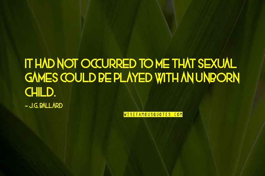 Could've Had Me Quotes By J.G. Ballard: It had not occurred to me that sexual