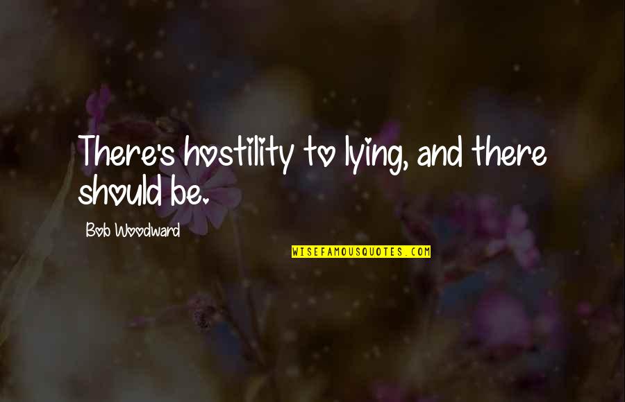Countermarch Weaving Quotes By Bob Woodward: There's hostility to lying, and there should be. Countermarch Weaving Quotes By Bob Woodward: There's hostility to lying, and there should be.