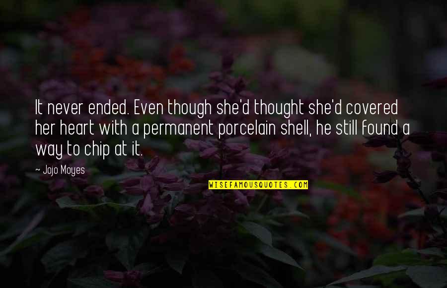 Counterpoison Quotes By Jojo Moyes: It never ended. Even though she'd thought she'd Counterpoison Quotes By Jojo Moyes: It never ended. Even though she'd thought she'd