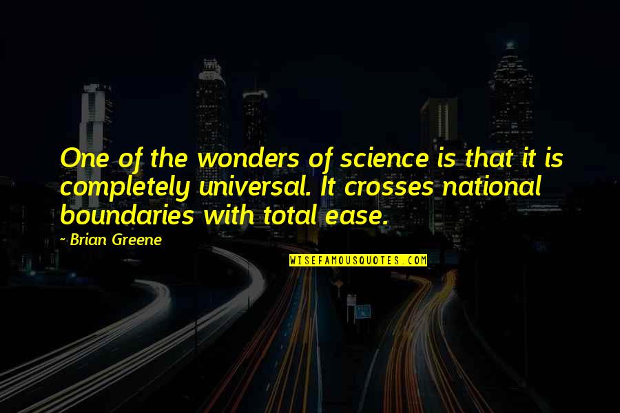 Counting Down Time Quotes By Brian Greene: One of the wonders of science is that