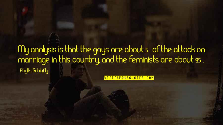 Country About Country Quotes By Phyllis Schlafly: My analysis is that the gays are about Country About Country Quotes By Phyllis Schlafly: My analysis is that the gays are about