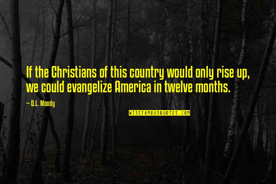 Country Of Quotes By D.L. Moody: If the Christians of this country would only