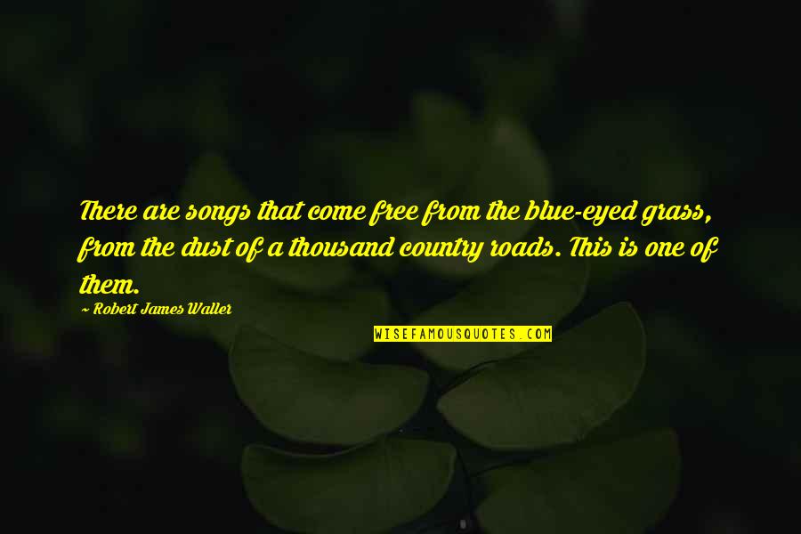 Country Songs Inspirational Quotes By Robert James Waller: There are songs that come free from the