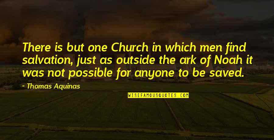 Country Thang Love Quotes By Thomas Aquinas: There is but one Church in which men