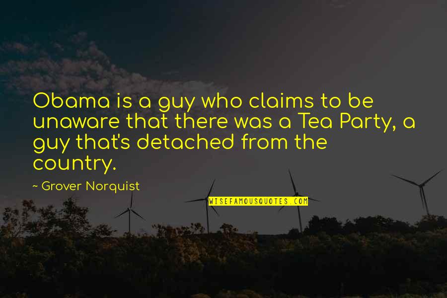 Country Was Quotes By Grover Norquist: Obama is a guy who claims to be