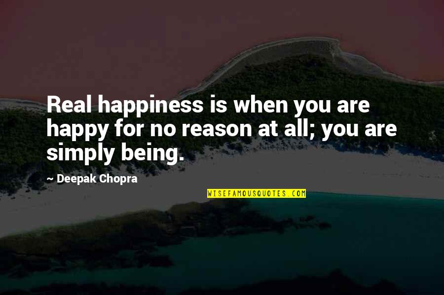 County Durham Quotes By Deepak Chopra: Real happiness is when you are happy for