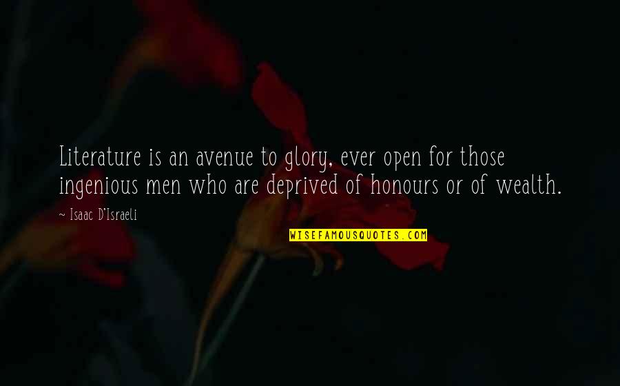 Couple Walking Hand In Hand Quotes By Isaac D'Israeli: Literature is an avenue to glory, ever open Couple Walking Hand In Hand Quotes By Isaac D'Israeli: Literature is an avenue to glory, ever open