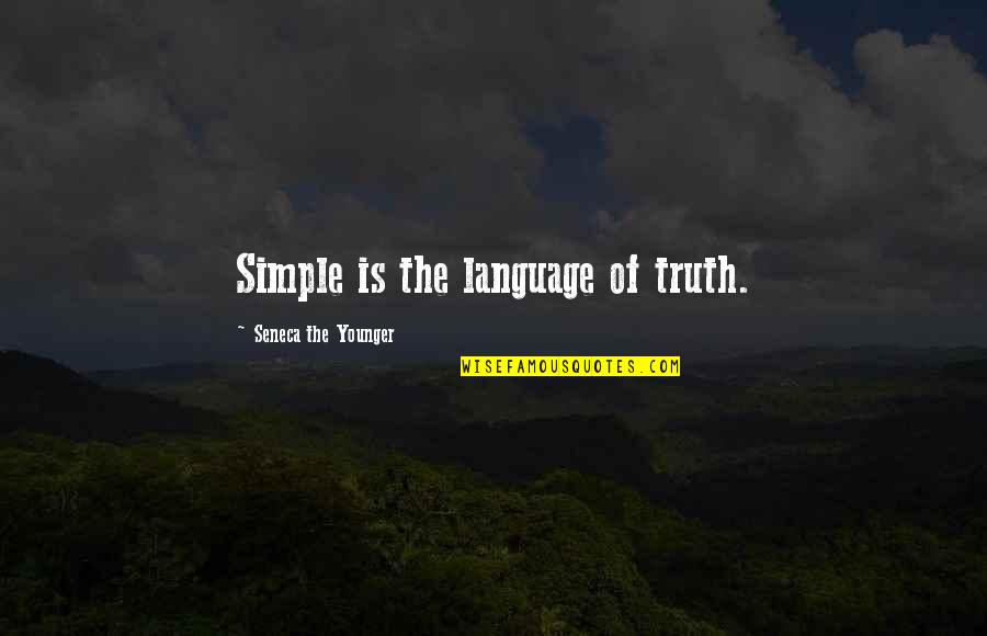 Coupling Series Quotes By Seneca The Younger: Simple is the language of truth.