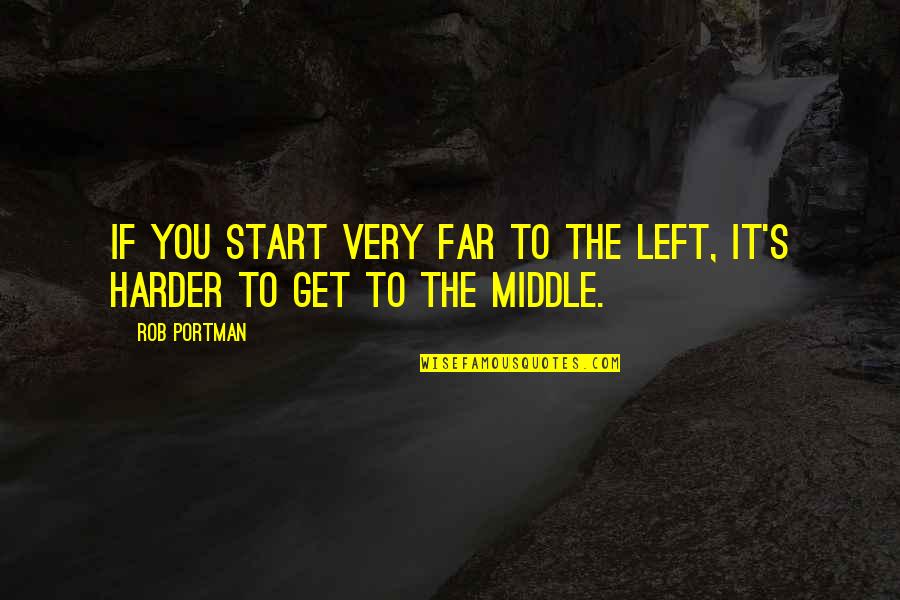 Coureur Nordique Quotes By Rob Portman: If you start very far to the left,