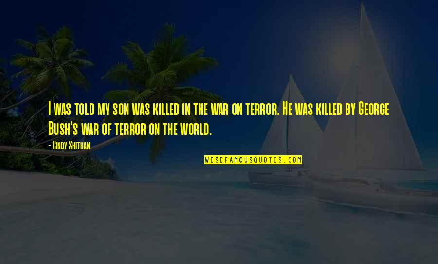 Courts And Justice Quotes By Cindy Sheehan: I was told my son was killed in Courts And Justice Quotes By Cindy Sheehan: I was told my son was killed in
