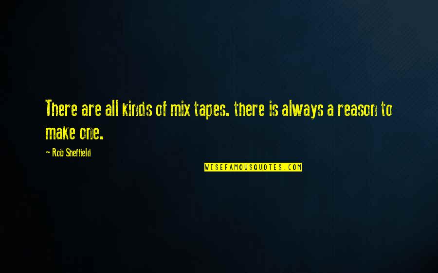 Couvercle Pot Quotes By Rob Sheffield: There are all kinds of mix tapes. there